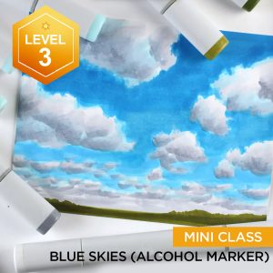 Blue Skies (Alcohol marker)
