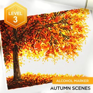 Autumn Scenes (Alcohol marker)