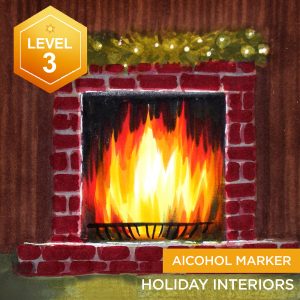 Holiday Interiors (Alcohol marker)