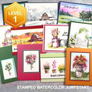 Stamped Watercolor Jumpstart