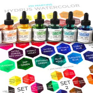 Dr. Ph. Martin's Hydrus Liquid Watercolor Chart