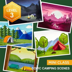 Storybook Camping Scenes (Alcohol marker)