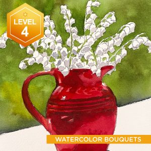 Watercolor Bouquets I