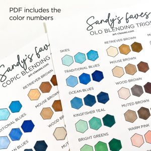 Sandy's Favorite Alcohol Marker Blending Trios