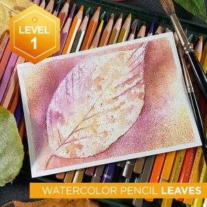 Watercolor Pencil Leaves