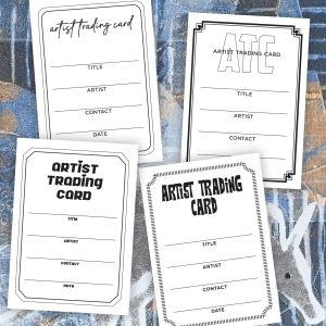 Artist Trading Card (ATC) labels